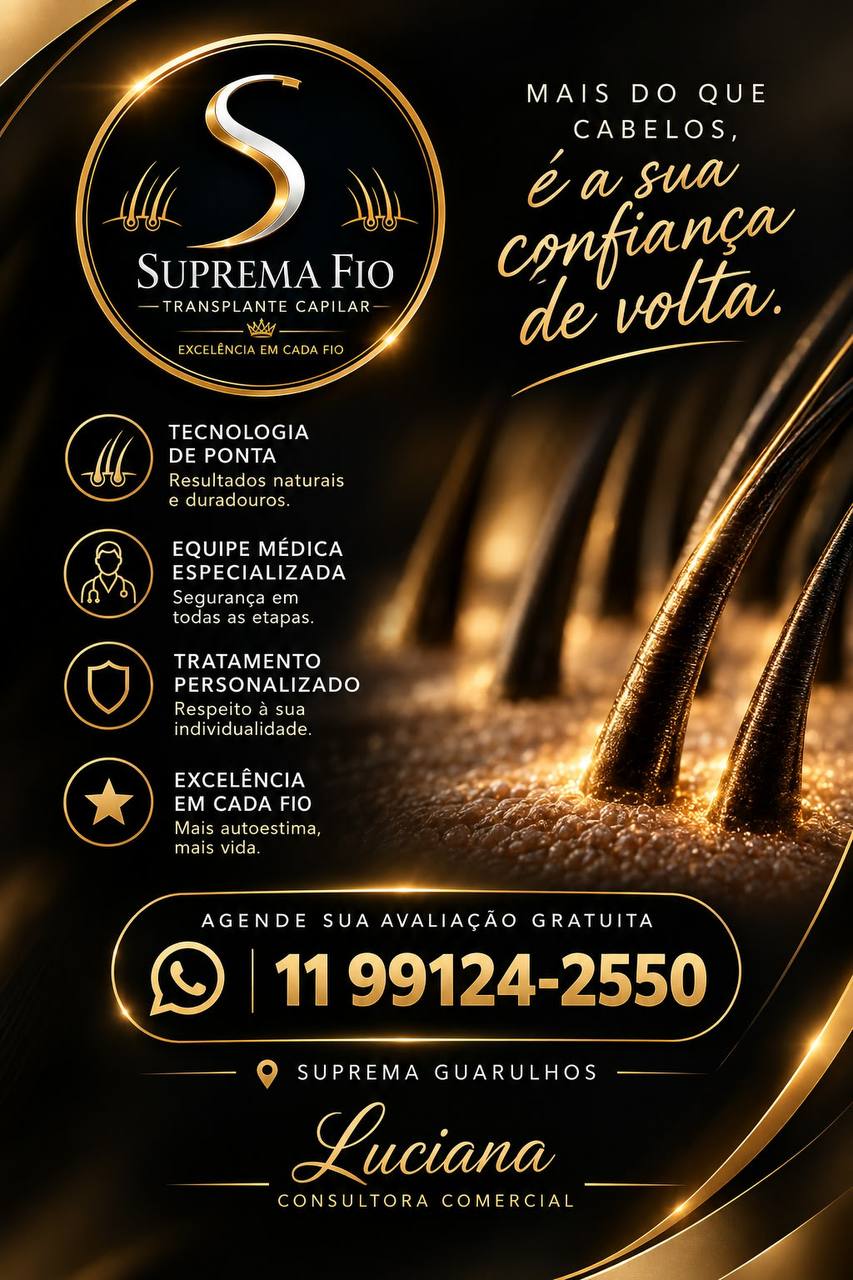 Suprema Fio Transplante Capilar: agende sua avaliação gratuita pelo WhatsApp (11) 99124-2550